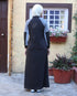 Midnight Fusion Full Front Open Jilbab